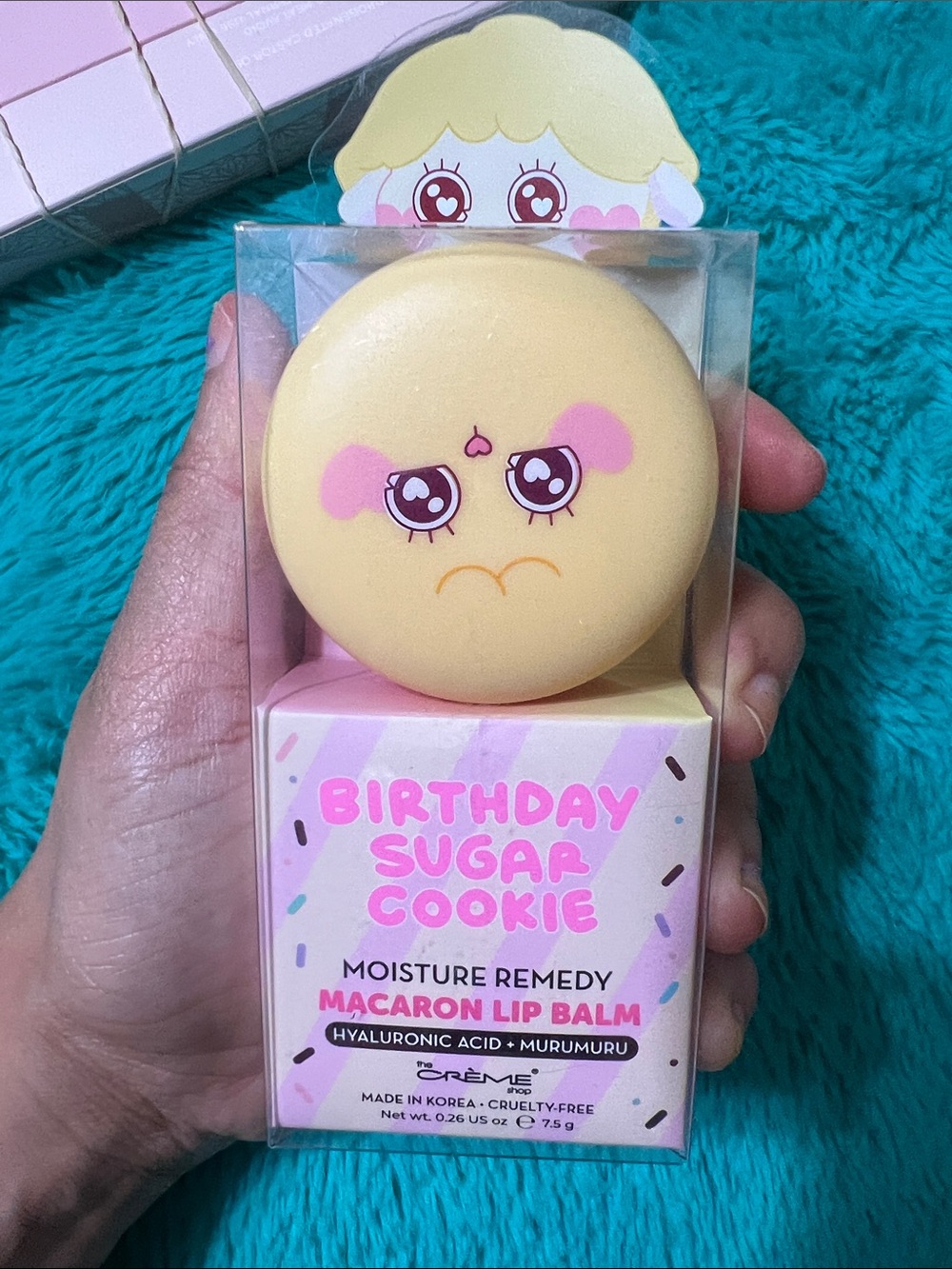 Birthday Sugar Cookie Macaron Lip Balm - Yellow